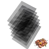 LUXHEIM 3 Stück BBQ Grillmatte Set Antihaft Gitter Beschichtet Wiederverwendbar für den BBQ Backzubehör zum Grillen von Gasgrill, Backofen, Kochen, 40 x 33 cm