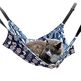 Segeltuch Katzenhängematte, Hängende Katzenhängematte, Haustierkäfig-Hängematte, Weich und Atmungsaktiv, Empfohlen für Haustiere unter 6 kg, Geeignet für Katzen, Hunde, Kaninchen, Hamster usw 50*40cm