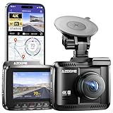 AZDOME Dashcam Auto mit 4K Auflösung, WiFi Autokamera mit...