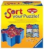 Ravensburger Sort your Puzzle - 6 stapelbare Puzzle-Sortierschalen zum einfachen Sortieren und Aufbewahren von Puzzleteilen, Ideales Zubehör für Puzzler