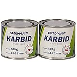 Karbid 1kg (2x 500g) - Carbid Kabit Kabitt karbitt Karbit Karbid Große feste Steine Körnung 15-25mm - 2 Dosen