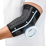 CAMBIVO 2x Ellenbogenbandage Herren Damen, Tennisarm Bandage mit Gelpolster und Seitenstabilisatoren, Bandage Ellenbogen für Schmerzlinderung bei Tennisarm, Golferarm, Sehnenentzündungen