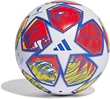 adidas UCL LGE weiß/glänzend/Flora Fußball/Fußball, laminiert, Unisex, Größe 5