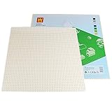 BSPAS Grundplatte 50x50 Platten für Lego Stadtleben, Bauplatten kompatibel mit Lego (Weiß)