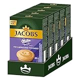 Jacobs Cappuccino Milka Kaffeespezialität, 40 Sticks mit löslichem Bohnenkaffee, 5 x 8 Getränke