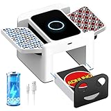 Kartenmischmaschine Elektrische,Automatischer Kartenmischer,Mischmaschine USB,Karten Mischgerät mit Akku 2000 mAh,Kartenroboter UNO Kartenmischgerät,Automatic Card Shuffler gilt für Alle Spielkarten
