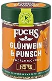 Fuchs Gewürze - Glühwein & Punsch Gewürz - weihnachtliche Gewürzmischung für Wein und Punsch - aus natürlichen Zutaten - 40 g in wiederverwendbarer, recyclebarer Dose