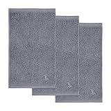 möve Superwuschel Gästetuch 30 x 50 cm aus 100% Baumwolle, stone 3er Set