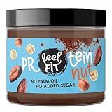 Feel fit Protein nut Kakao-Haselnuss-Aufstrich, ohne Zuckerzusatz, ohne Palmöl, Proteincreme 17%, 200g