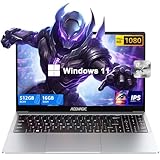 ACEMAGIC Laptop, Windows 11 Laptop, 16 GB DDR4 512 GB SSD, Gaming-Laptop, Quad-Core N95 Prozessor, 15,6 Zoll IPS 1080P PC, 180 ° Öffnungswinkel, lange Akkulaufzeit, Metallgehäuse, WLAN, BT5.0, USB