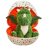 YOUYIKE Dinosaurier Schlüpfei Plüschpuppe, Dino Kuscheltier, Kuscheltier Dino Baby, Kuscheltier Mit Egg Dino, Kuscheltier Plüsch Dinosaurier Als Kleines Geschenk für Kinder, Jungen und Mädchen