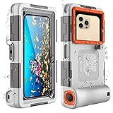 ShellBox wasserdichte Handyhülle 7.0 Zoll Unterwasser Wasserfeste Handy Wasserschutzhülle Handytasche Wasserdicht Schwimmen Baden Compatible für iPhone 15 15 Pro 14 13 12 15 Pro Max Samsung S24 S23