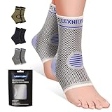 2 Stück Sprunggelenkbandage, Professionelle Knöchelbandage für Damen/Männer Kompressionssocken Fußbandage für Plantarfasziitis, Arthritis, Verstauchte Knöchel, Achillessehne, Gelenkschmerzen, Sport