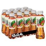 Fuze Tea Schwarzer Tee Wassermelone Minze - Fusion aus Tee und fruchtigem Wassermelone-Geschmack - ohne Zucker und ohne Kalorien - Eistee aus nachhaltigem Anbau - Einweg Flaschen (12 x 400 ml)