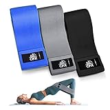 CFX Widerstandsbänder Set, Übungsbänder mit Anti-Rutsch-Design für Hüfte & Gesäßmuskeln, 3 Stufen Workout Bänder für Frauen und Männer, Booty Bands für Home Fitness, Yoga, Pilates