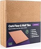 Treefloor Natürliche Plain Korkfliesen - 300mm x 300mm x...