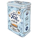 Nostalgic-Art Retro Teedose, 1,3 l, Classic Tea – Geschenk-Idee für Tee-Liebhaber, Vintage Design, Kaffee-Deko, Vintage Design, Kaffee-Deko
