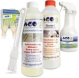 AGO® Anti Schimmel Imprägnierung Set 4-TLG I Je 1x Schimmelentferner Schimmelstop Handsprühflasche Pinsel