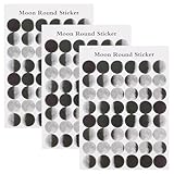 SHERCHPRY 50 Blatt Mondphasen Scrapbook Aufkleber Ablösbar Dekorative Siegelmond Sticker für Sammelalbum Journal Planer und Kalender