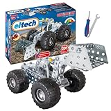 Eitech 00084 Metallbaukasten - Radlader, Modellfahrzeug mit 200 Bauteilen, Baustellenfahrzeug Modellbausatz, Konstruktionsspielzeug für Kinder ab 8 Jahren