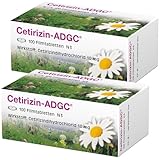 Cetirizin-ADGC - 2x 100 Stück - Allergie-Tablette mit...