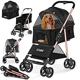 Lovpet® Hundewagen 2in1 Hundebuggy Hundebox Transporttasche...