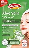 Schaebens Aloe Vera Tuchmaske - erfrischt, reduziert Rötungen und Irritationen mit Aloe Vera, Glycerin und Hyaluronsäure für alle Hauttypen.