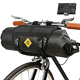 Fahrrad Lenkertasche 100% Wasserabweisend 12L Roll Bag Fahrradtasche Lenker Fronttasche Vorne für Bikepacking Vordertasche Einfache Montage