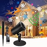 Led Projektor Weihnachten, Projektor Weihnachten Aussen, IP44 wasserdichter Christmas Projector für Weinachtsdekorationen