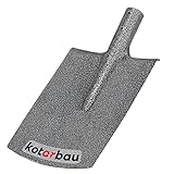 KOTARBAU® Robuster Spaten 290 x 190 mm Gärtnerspaten für 38 mm Stieldurchmesser Stahlschaufel zum Pflanzen OHNE STIEL