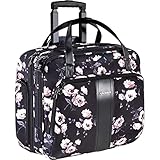 KROSER Trolley Business Laptop Case Laptoptasche Rollkoffer mit Rädern Bis zu 15,6 Zoll Laptop wasserdichte Übernacht-Rolltasche mit RFID-Taschen für Reisen/Schule/Männer/Frauen MEHRWEG