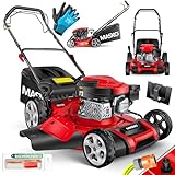 MASKO® Benzin Rasenmäher 5in1 | 51 cm Schnittbreite | 8-...