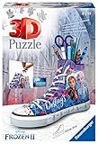 Ravensburger 3D Puzzle 12121 Sneaker Disney Frozen 2 - Praktischer Stiftehalter - 108 Teile - Schreibtisch-Organizer für Kinder ab 8 Jahren