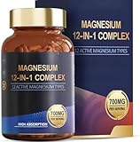 Komplexes Magnesium – Hilft bei der Entspannung, der Gesundheit von Muskeln, Herz, Knochen, Schlaf und Nerven – unterstützt den Energieschub
