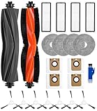 Zubehörset für Dreame L10s Ultra/L10 Ultra/L10 Prime Saugroboter, 2 Hauptbürste, 4 Filter, 4 Wischpad, 7 Seitenbürsten, 4 Staubbeutel, 1 Reinigungsbürste Ersatzteile Zubehör für Dreame Saugroboter