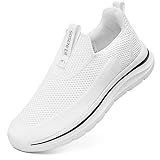 Sosenfer Damen Slip On Sneaker Atmungsaktiv Turnschuhe Leicht Mesh Sportschuhe Walkingschuhe Bequme Schlupfschuhe für Gym Fitness-BAISE-39