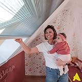 Avosdim Fliegengitter Dachfenster Rollo zuschneidbar Höhe und Breite (W1200 x H1600 mm)