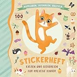 Stickerheft Katze Schlecki: Stickerbuch mit Bildern zum Ausmalen | Kreatives Stickerheft | Stickeralbum | Album zum Sammeln für Jungen und Mädchen | Aufkleber Kinder | Katze Stickeralbum (Wunderhaus)