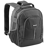 CULLMANN - 93782 - Panama Backpack 200, schwarz - leichter Kamerarucksack mit variablen Inneneinteilern - Innenmaße: 220x300x125mm - passend für mittelgroße DSLR-Kamera plus Zubehör