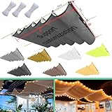 Einziehbar Welle Sonnensegel 100x300cm(BxL) Verstellbar Schattenabdeckung Sonnenschutz Wasserdicht Outdoor Pergola UV-beständig Markise Anwendbar auf Terrasse Garten Dunkelgrau