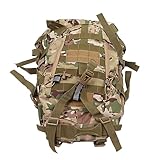 Astibym Wanderrucksack, Große Kapazität, Atmungsaktiv, CP-Camouflage-Oxford-Stoff, Outdoor-Kletterrucksack mit Reflektierendem Streifen für Campingausflüge