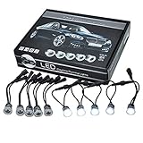 LEDflex flexibles Flex-Design Tagfahrlicht mit 10 LEDs - STVZO passend für alle PKW mit R-87 Zulassung inklusiv Steuerung