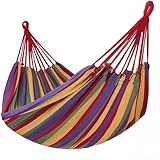 Hängematte 210x150cm groß Hängeliege 2 Personen Schaukel Outdoor Baumwolle XXL