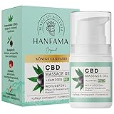 HANFAMA CBD Massage Gel - mit Kampfer, Bio-Hanföl und Mandelöl Bio - innovativer Gel-Öl-Komplex, 50 ml