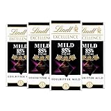 Lindt Excellence 85% Cacao milde Edelbitter-Schokolade (vegan, glutenfrei, laktosefrei) 4 x 100g