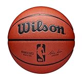 Wilson Basketball NBA AUTHENTIC SERIES, Indoor/Outdoor, Mischleder, Größe: 7, Braun