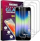 RKINC 3 Stück, Panzerglas Schutz Glas für iPhone SE 3 2022/ SE 2 2020, iPhone 7 / iPhone 8, Panzer HD Displayschutzfolie, 0,33 mm kratzfest, splitterfrei, blasenfrei, lebenslangeGarantie