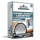 Raumluft-Schimmel-Test – Labortest für 1 Raum – professionelle Schimmelanalyse im akkreditieren Fachlabor – Einfache Probenahme