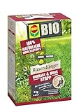 COMPO BIO Rasendünger Unkraut & Moos Stopp - Rasendünger und Unkraut- & Moosbarriere - 3kg