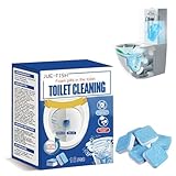 XEERUN 2 Stück WC Reiniger Tabs für Spülkasten, Toilettenreiniger Tabs, Reinigungswürfel für Wasserkästen, Wasserkastenwürfel für gegen Kalkablagerung und Urinstein